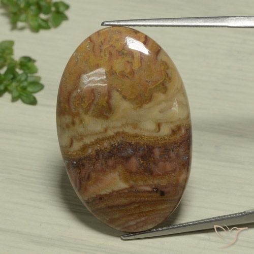 25.93ct Natural Multicolor Jasper, Oval, Opaque