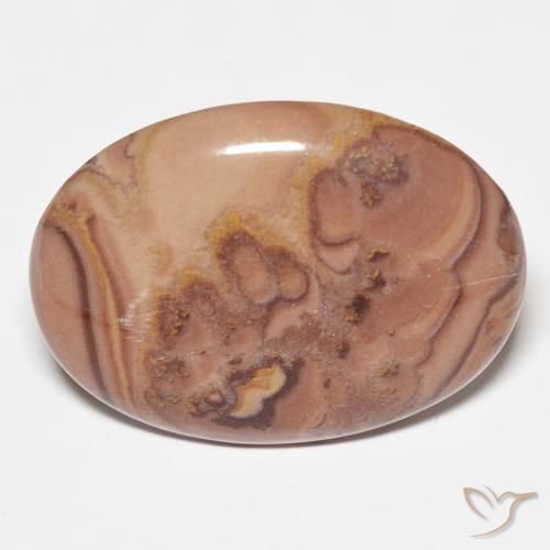 22.10ct Natural Multicolor Jasper, Oval, Opaque