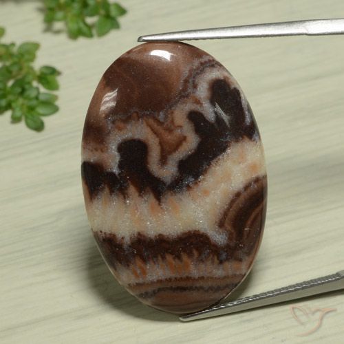 18.89ct Natural Multicolor Jasper, Oval, Opaque