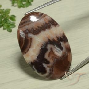 18.89 ct Multicolor Jasper Stone, Natural Jasper in Oval Cabochon Shape for Sale