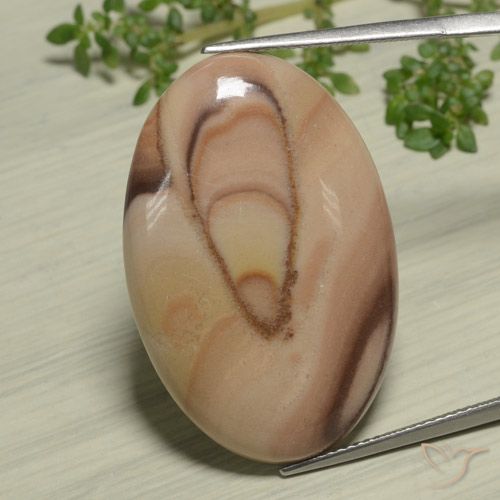 23.72ct Natural Multicolor Jasper, Oval, Opaque