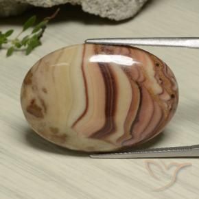 24.13 ct Multicolor Jasper Stone, Natural Jasper in Oval Cabochon Shape for Sale