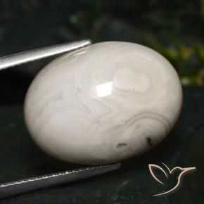 19.55 ct Multicolor Jasper Stone, Natural Jasper in Oval Cabochon Shape for Sale