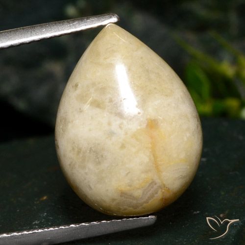 8.73ct Natural Multicolor Jasper, Pear Shape, Opaque
