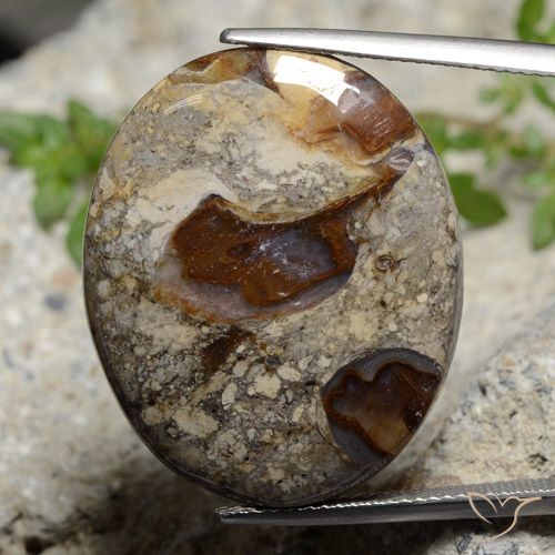 29.47ct Natural Multicolor Jasper, Oval, Opaque