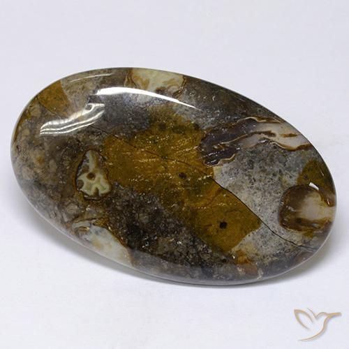 Jasper Gemstone in 42.6 x 26 mm Size for Sale, Jasper Stone in Multicolor Color