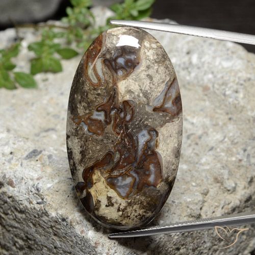 46.44ct Natural Multicolor Jasper, Oval, Opaque
