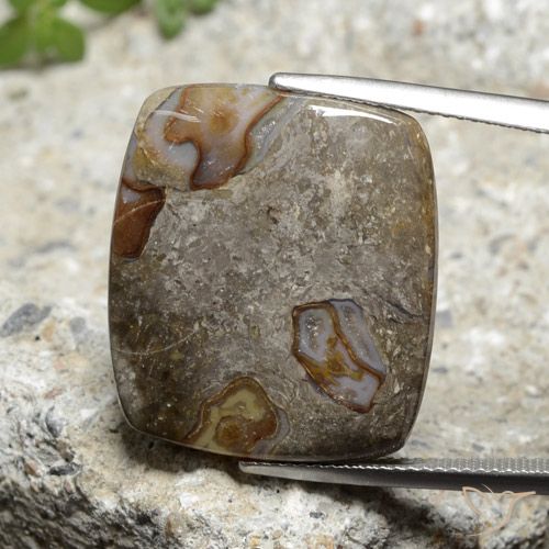 18.40ct Natural Multicolor Jasper, Cushion, Opaque