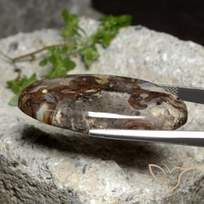 Jasper Gemstone in 41.1 x 21 mm Size for Sale, Jasper Stone in Multicolor Color
