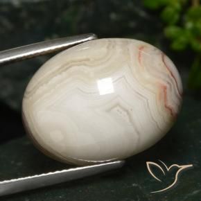 19.55 ct Multicolor Jasper Stone, Natural Jasper in Oval Cabochon Shape for Sale