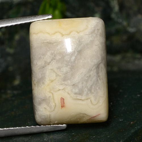 14.06ct Baguette Cabochon Multicolor Jasper from Indonesia, Dimension 18.2 x 13.2mm, Natural untreated Gemstone, Opaque Clarity, 1 piece Jasper in Multicolor Color, Mohs Hardness of 6.5 - 7 suitable for daily wear jewelry, Photo A