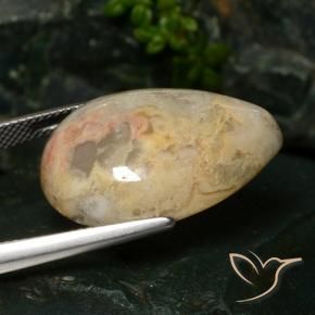 Jasper Gemstone in 25 x 18 mm (calibrated) Size for Sale, Jasper Stone in Multicolor Color