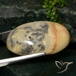 Jasper Gemstone in 35.2 x 23 mm Size for Sale, Jasper Stone in Multicolor Color