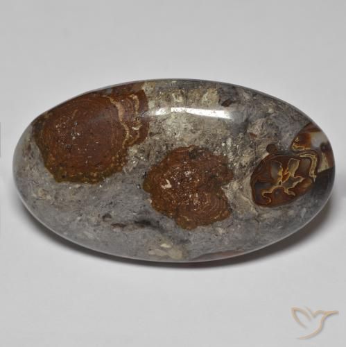 46.26ct Natural Multicolor Jasper, Oval, Opaque