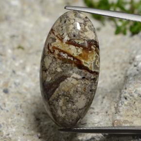 Multicolor Jasper Gem - 23.9ct Oval Cabochon (ID: 476828)
