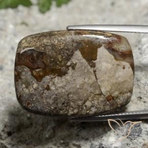 26.06 ct Multicolor Jasper Stone, Natural Jasper in Cushion Cabochon Shape for Sale