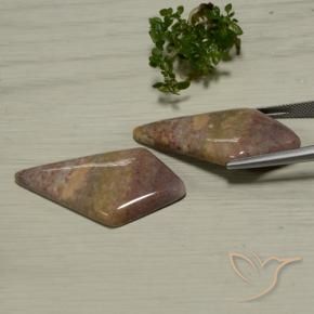 Jasper Gemstones in 38 x 20.4 mm Size for Sale, Jasper Stones in Multicolor Color