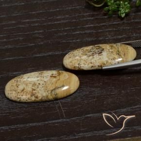 Jasper Gemstones in 31.9 x 15.5 mm Size for Sale, Jasper Stones in Multicolor Color