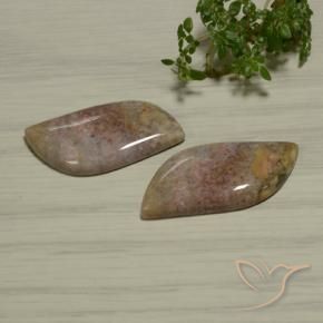28.77 ctw Multicolor Jasper Stones, Natural Jasper in Fancy Cabochon Shape for Sale