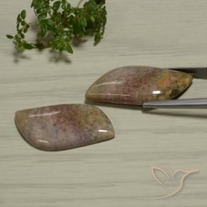 Jasper Gemstones in 28.9 x 14.5 mm Size for Sale, Jasper Stones in Multicolor Color