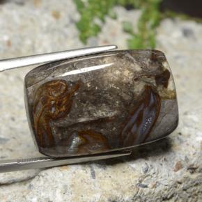 25.44 ct Multicolor Jasper Stone, Natural Jasper in Cushion Cabochon Shape for Sale