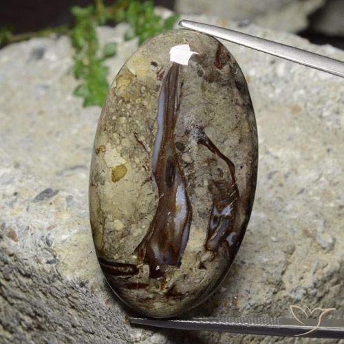 46.39ct Natural Multicolor Jasper, Oval, Opaque