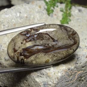 46.39 ct Multicolor Jasper Stone, Natural Jasper in Oval Cabochon Shape for Sale