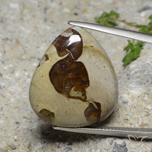 22.24ct Natural Multicolor Jasper, Pear Shape, Opaque