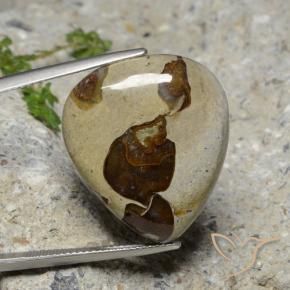 22.24 ct Multicolor Jasper Stone, Natural Jasper in Pear Cabochon Shape for Sale