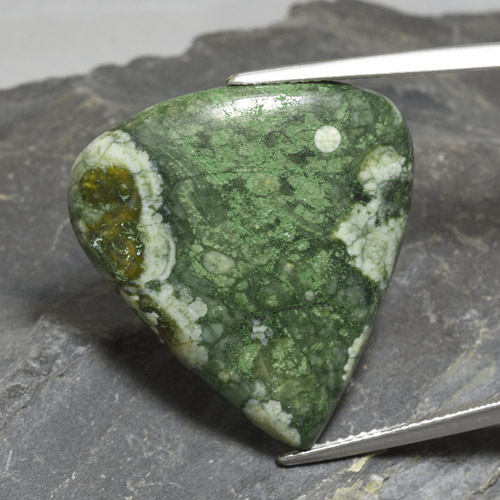 Multicolor Jasper Gem - 16.1ct Pear Cabochon (ID: 478278)