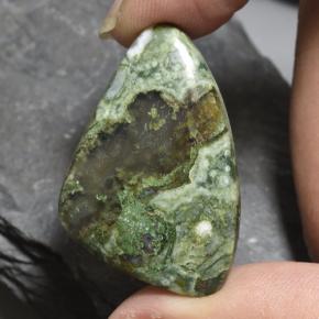 Multicolor Jasper Gem - 30.6ct Shark Fin Cabochon (ID: 478287)