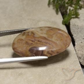 Jasper Gemstone in 25 x 18 mm (calibrated) Size for Sale, Jasper Stone in Multicolor Color