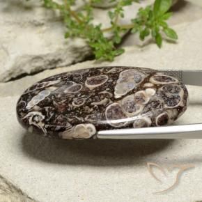 Jasper Gemstone in 39.8 x 24.3 mm Size for Sale, Jasper Stone in Multicolor Color