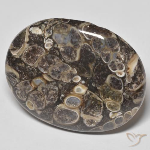 52.92 ct Multicolor Jasper Stone, Natural Jasper in Oval Cabochon Shape for Sale