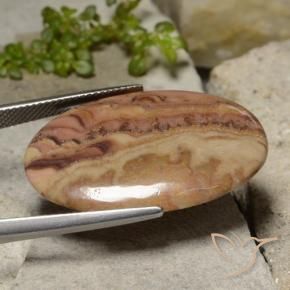 Jasper Gemstone in 31.2 x 20 mm Size for Sale, Jasper Stone in Multicolor Color