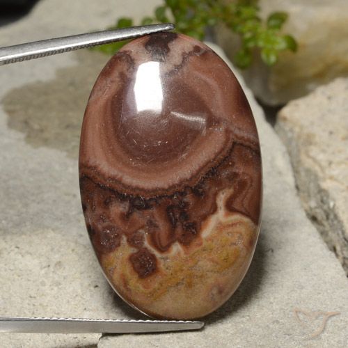 26.25ct Natural Multicolor Jasper, Oval, Opaque