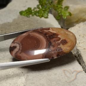 Jasper Gemstone in 33.6 x 21.4 mm Size for Sale, Jasper Stone in Multicolor Color