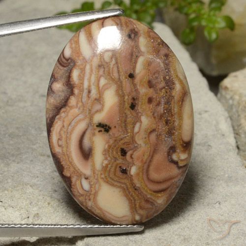 18.62ct Natural Multicolor Jasper, Oval, Opaque