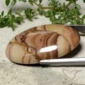 Jasper Gemstone in 30.7 x 20.6 mm Size for Sale, Jasper Stone in Multicolor Color