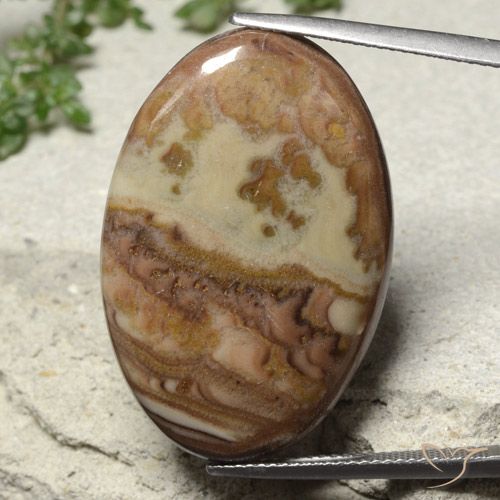 23.45ct Natural Multicolor Jasper, Oval, Opaque