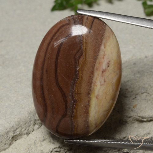 23.09ct Natural Multicolor Jasper, Oval, Opaque