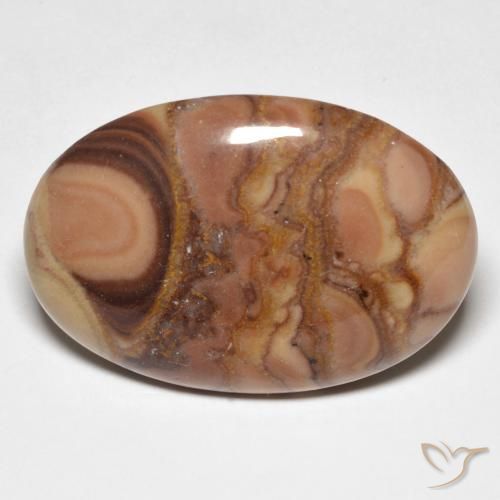 23.08ct Natural Multicolor Jasper, Oval, Opaque