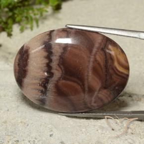 26.28 ct Multicolor Jasper Stone, Natural Jasper in Oval Cabochon Shape for Sale