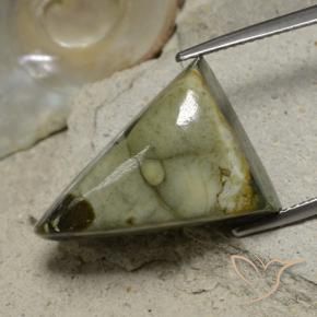 17.87 ct Multicolor Jasper Stone, Natural Jasper in Trillion Cabochon Shape for Sale