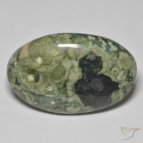 33.43ct Natural Multicolor Jasper, Oval, Opaque