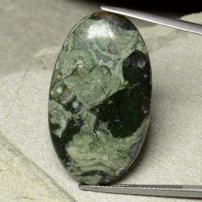 Многоцветный Яшма Камень - 26.7ct Овал Кабошон (ID: 481477)