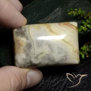 76.15 ct Multicolor Jasper Stone, Natural Jasper in Baguette Cabochon Shape for Sale