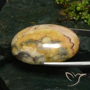 Jasper Gemstone in 35.2 x 23.4 mm Size for Sale, Jasper Stone in Multicolor Color