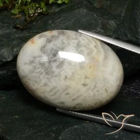 46.37 ct Multicolor Jasper Stone, Natural Jasper in Oval Cabochon Shape for Sale