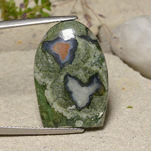 Multicolor Jasper Gem - 16ct Fancy Cabochon (ID: 482293)